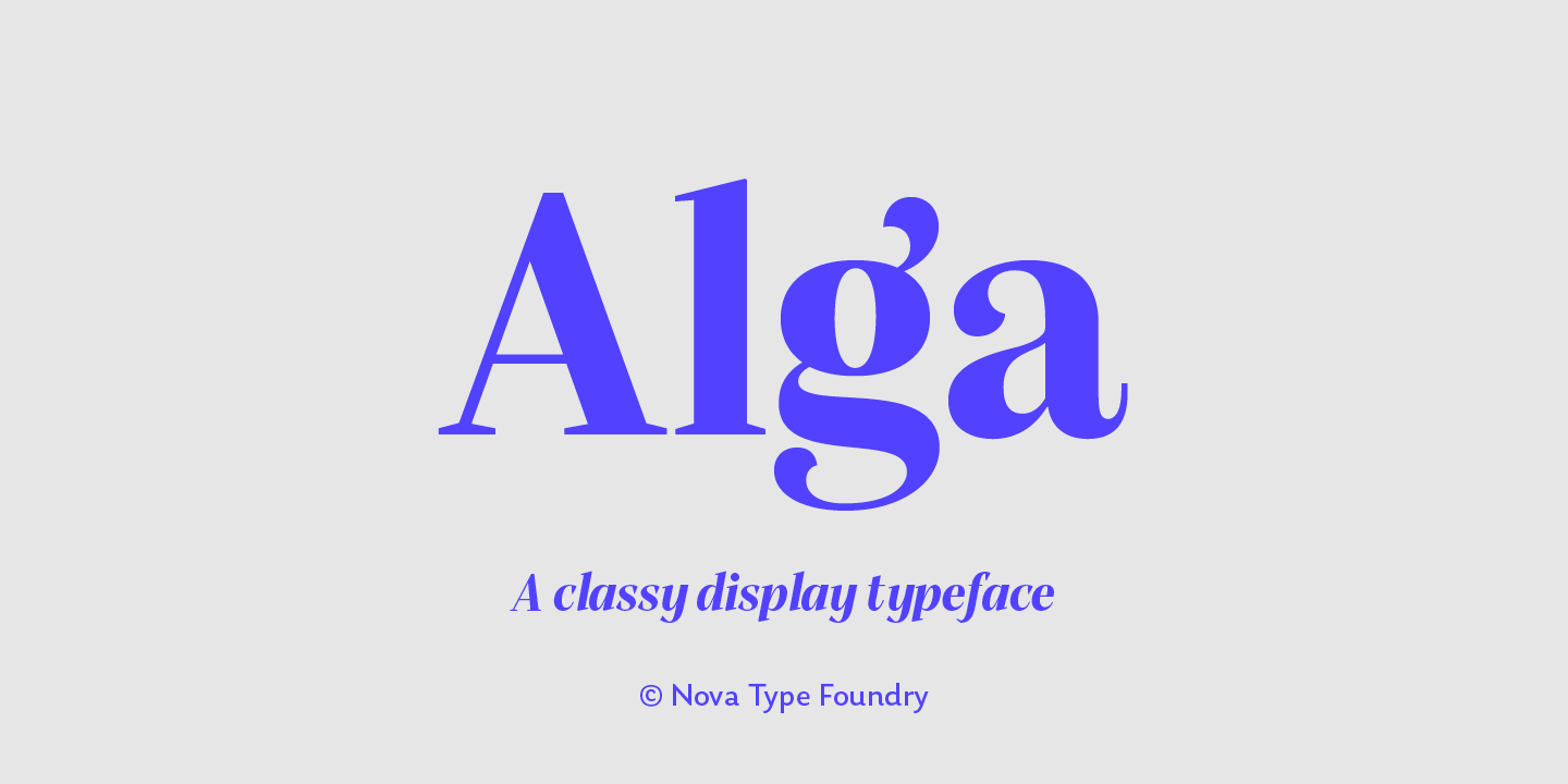 Alga Font